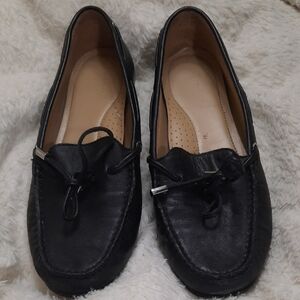 Michael Kors Black Leather Loafers